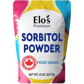 Sorbitol Powder 8oz – Fine Crystalline Sugar Substitute for Baking, Confectionery, and DIY Skincare BY ELO’S PREMIUM