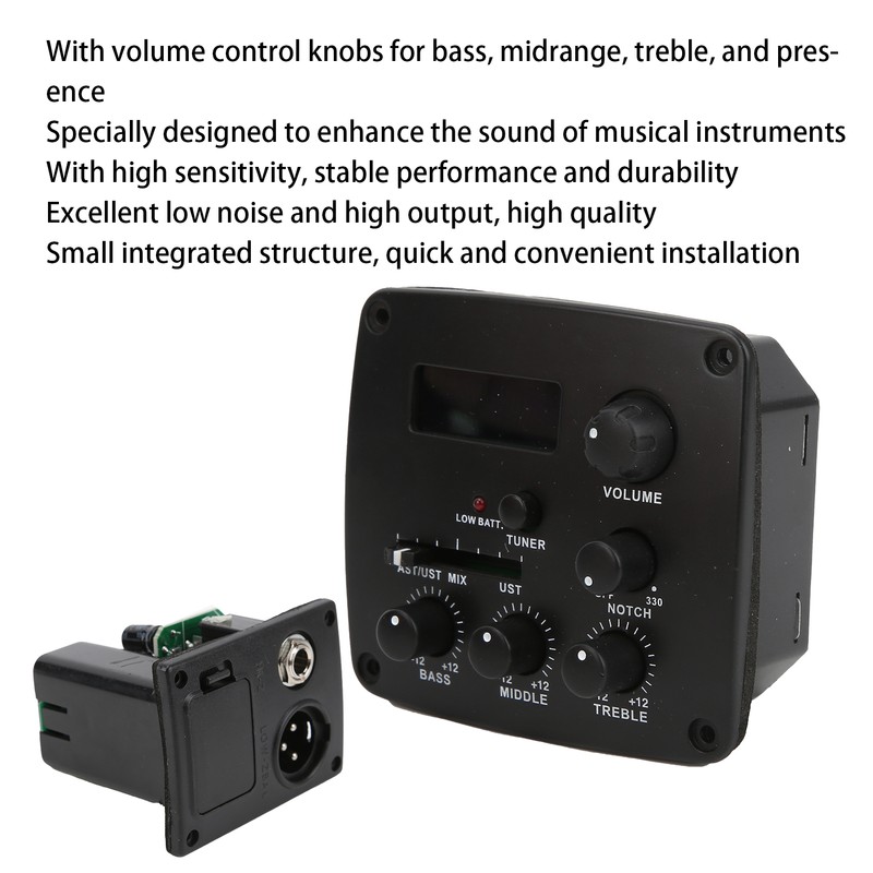 Acoustic Guitar Pickup Electronic Tuner Playing Board Musical Instrument Accessories