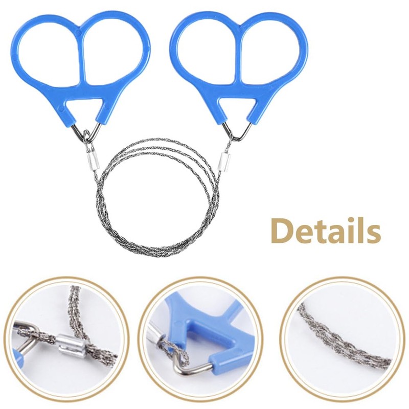 SagaSave 1 x Survival Wire Saw, Bag Chainsaw Mini Wire