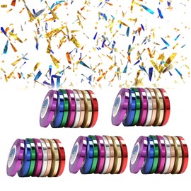 400 Meter Luftschlangen Geburtstag, 40 Bunte Luftschlangen für Hochzeit, 8 Farben. Perfekt Party und Feiern, Ideal für Geburtstagsdeko, Ballonband und Silvesterdekoration