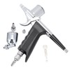 Airbrush 0.3mm Caliber Side Pot Single Action Set Art Supplies
