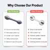 2Pack Suction Grab Bar for Shower Bathtub: Upgraded Heavy Duty