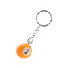 Komonee 3 x Pool Ball Keyring Colourful Numbered Key Ring