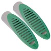 2Pcs 4 Inch Green Angled Drain Grate Yard Drain, Yard
