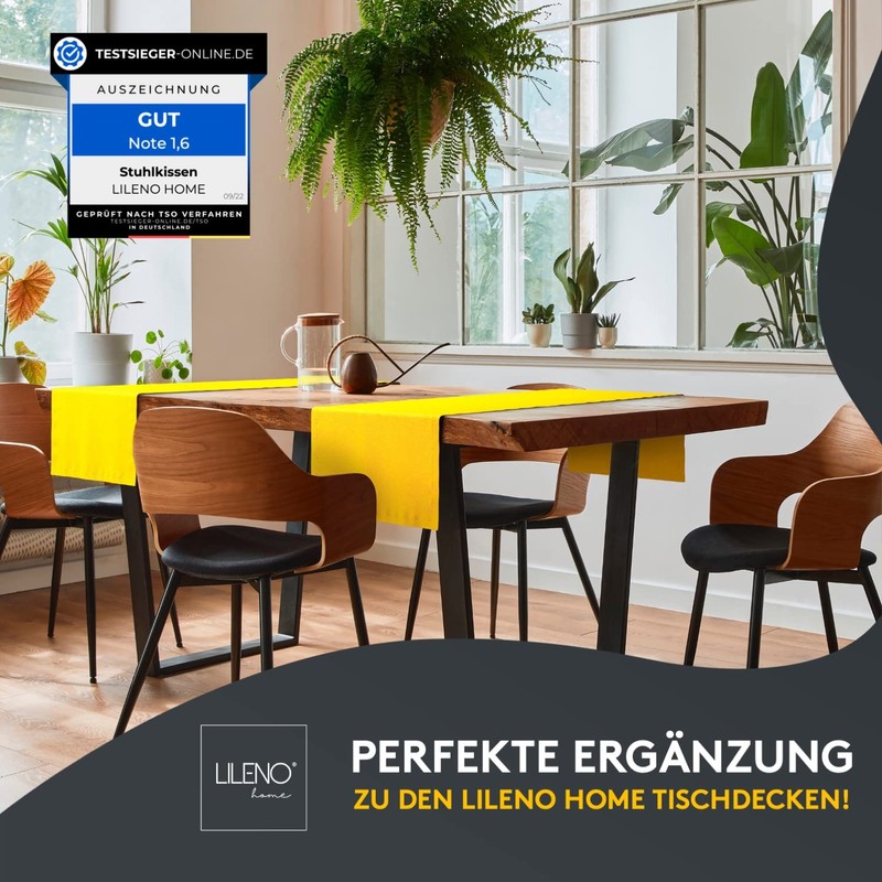 Lileno Home Chair Cushion, 38 x 38 x 8 cm