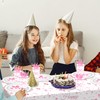 Adirasenotek 3Pcs Pink Bow Table Cloth Party Tablecovers Coquette Birthday