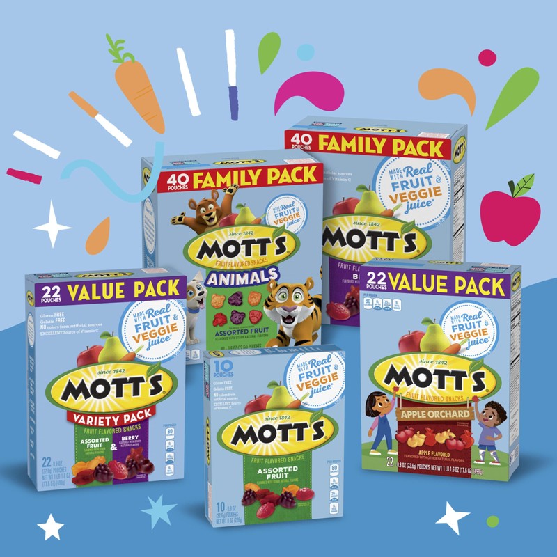 Mott's Fruit Flavored Snacks, Halloween Treats, Assorted Fruit, Gluten Free