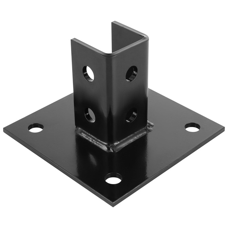 Skelang Post Base, 4 Holes Square Post Bracket, Strut Base