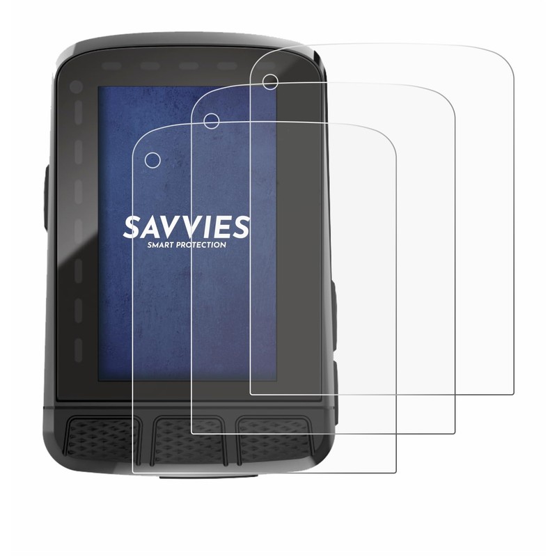 Savvies 6 Pack Screen Protector compatible with Wahoo Elemnt Roam