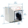 Baomain Universal Rotary Changeover Switch LW28-32/D202.2D with Master Switch Exterior