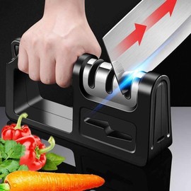 Knife Sharpener 4-in-1 Kitchen Knife and Scissors Sharpening Tool Premium Kitchen Knifes Sharpeners professional knife sharpening kit knife blade sharpener
