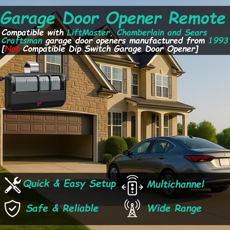 2 Replacement for Liftmaster Chamberlain Sears Craftsman 893MAX Garage Door