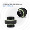 Richer-R G1/4 Water Cooling Adapter,2pcs G1/4 Thread Fitting Adapter Connector