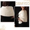 Obmyec Women's Faux Fur Shawl Bridal Faux Fur Stole Wedding