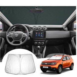 GAFAT Renaul-t Dacia Duster 2 Duster 1 2010-2024 Sonnenschutz Frontscheibe Innen, Duster 2 2023 Windschutzscheibe Sonnenschirm Sonnenblende, Abkühlung, UV Schutz, Dacia Duster Zubehör