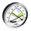 TFA Dostmann Thermo Analogue Thermometer Hygrometer with Metal Ring, Humidity