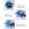 Women's Brooches 4pcs Organza Flower Feather Hair Clip Dancer Pin