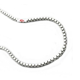 Chain necklace delicate venetian chain diamond cut 925 silver necklace pendant chain length 50 cm width 1.0 mm