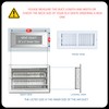 4 x 8 Inch (Duct Opening) White Air Vent Cover