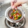 Pack of 2 Sink Strainer with Handle, Stainless Steel Sink