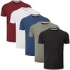 Charles Wilson Men's 5 Pack Midweight Crew Neck T-Shirt (XX-Large,