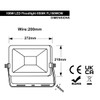 Long Life Lamp Company 100w Flood Light LED Cool White