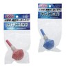 Nagaseenko 1 Pack of 1 Kenko Soft Tennis Pump with Header TSPHP1-V Pink and Blue Valve Operated