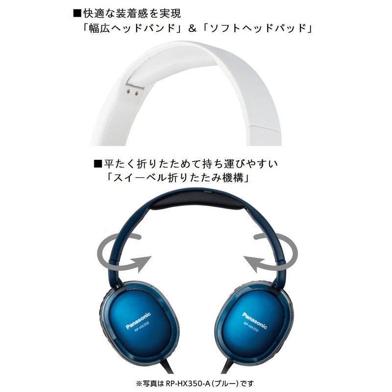 パナソニック ステレオヘッドホン ホワイト RP-HX350-W