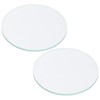 PATIKIL 2.17x0.08 Dia Flashlight Glass Lens, 2 Pcs Polished Edge