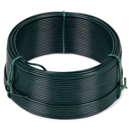 Filo di fissaggio in metallo rivestito in PVC, verde 1,3 mm, 50 m