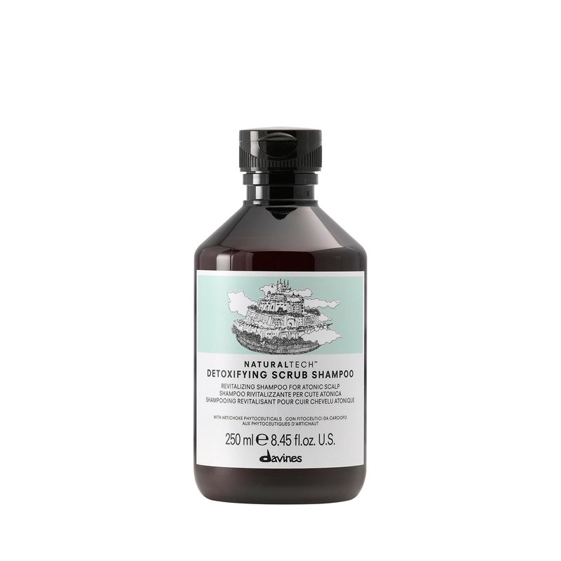 Davines Detoxifiying Shampoo Scrub|Shampoo exfoliante anti contaminación | 250 ml