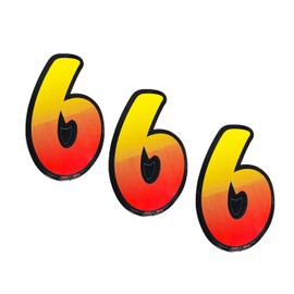 Auto Dealer Supplies Pricing Numbers, Vinyl Number Decals, Windshield Pricing Stickers, 3 Dozen Numbers, Car Lot Pricing Numbers (6)