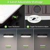 Glitgate LED Canopy Light with Motion Sensor: 100W/80W/60W Adjustable Outdoor