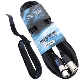 keepdrum MC-001XX 15 m Microphone Cable 1x XLR Male / 1x XLR Female