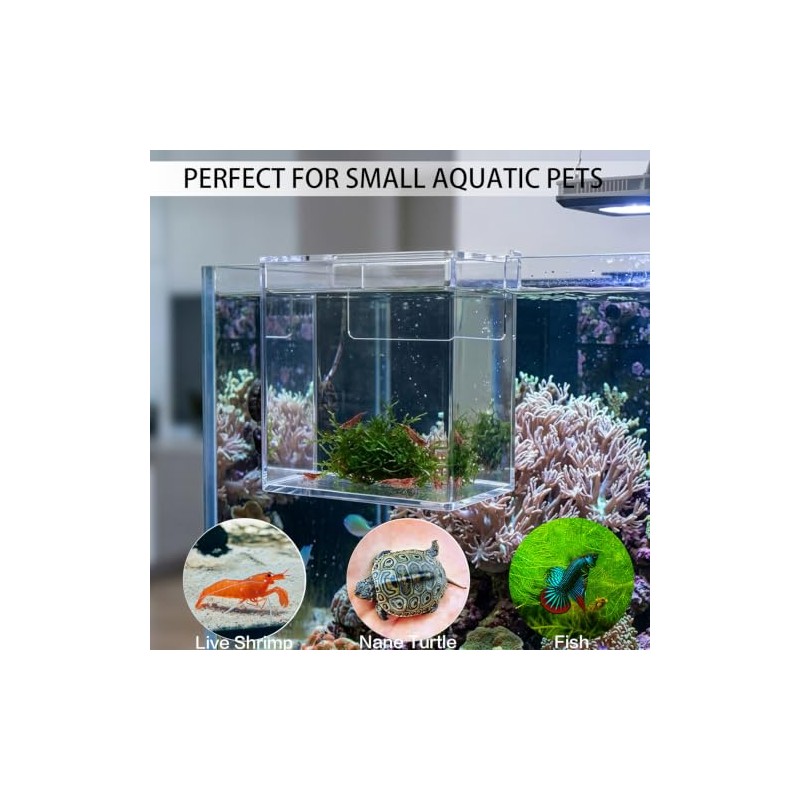 FAWAYSHAAN Drip Acclimation Box for Fish & Shrimp, Small