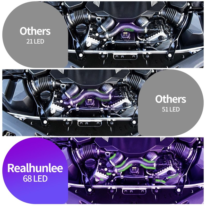 REALHUNLEE REALHUNLEE Auto Air Conditioner Leak Detector Tool Flashlight Oil