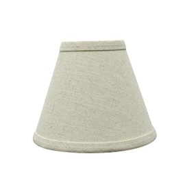 Aspen Creative 32101-2A, Hardback Empire Clip-On Chandelier Lamp Shade, Off-White, 3" Top x 5" Bottom x 4" Slant Height, Set of 2