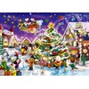 Epoch 03-092 108-Piece Jigsaw Puzzle, Peanuts Snoopy Happy Christmas, 7.2