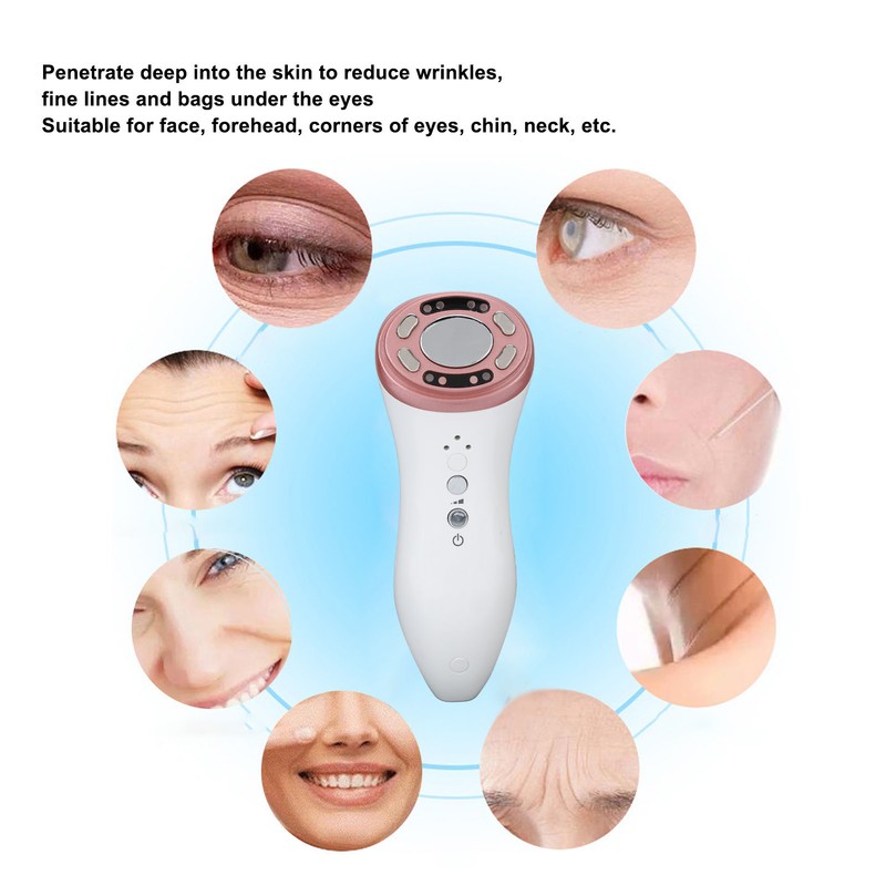 Mini HIFU Face Beauty Machine Hot Compress Promote Collagen Ultrasonic