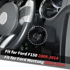 Key Fob Cover Case Protector Fit for Ford F150 2009-2014, Fit for Ford Mustang 2010-2014 (Carbon Fiber)