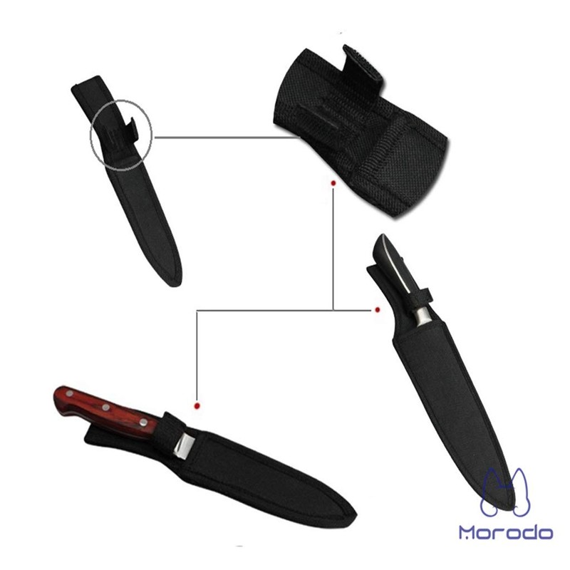 Morodo 8" Chef Knife Scabbard Sheath (Black Nylon)