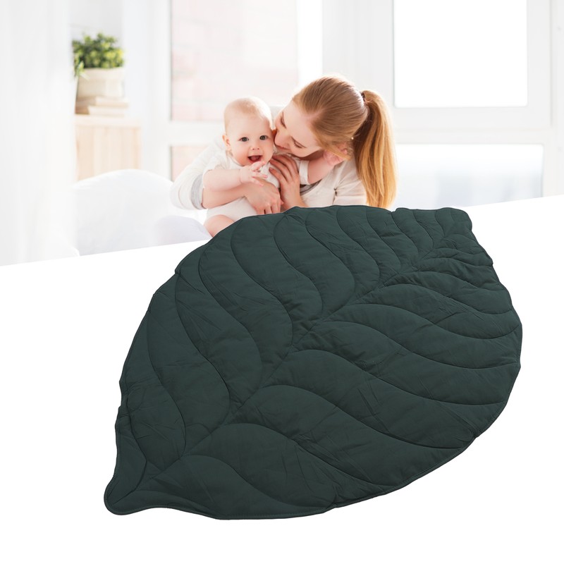Leaf Shaped Rug Multipurpose Soft Comfortable Special Shaped Baby Crawling