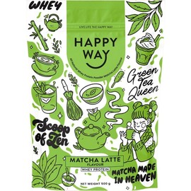 Happy Way Whey Protein Powder Matcha Latte 500g