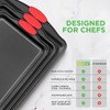 NutriChef 3-Piece Nonstick Kitchen Oven Baking Pans - Premium &