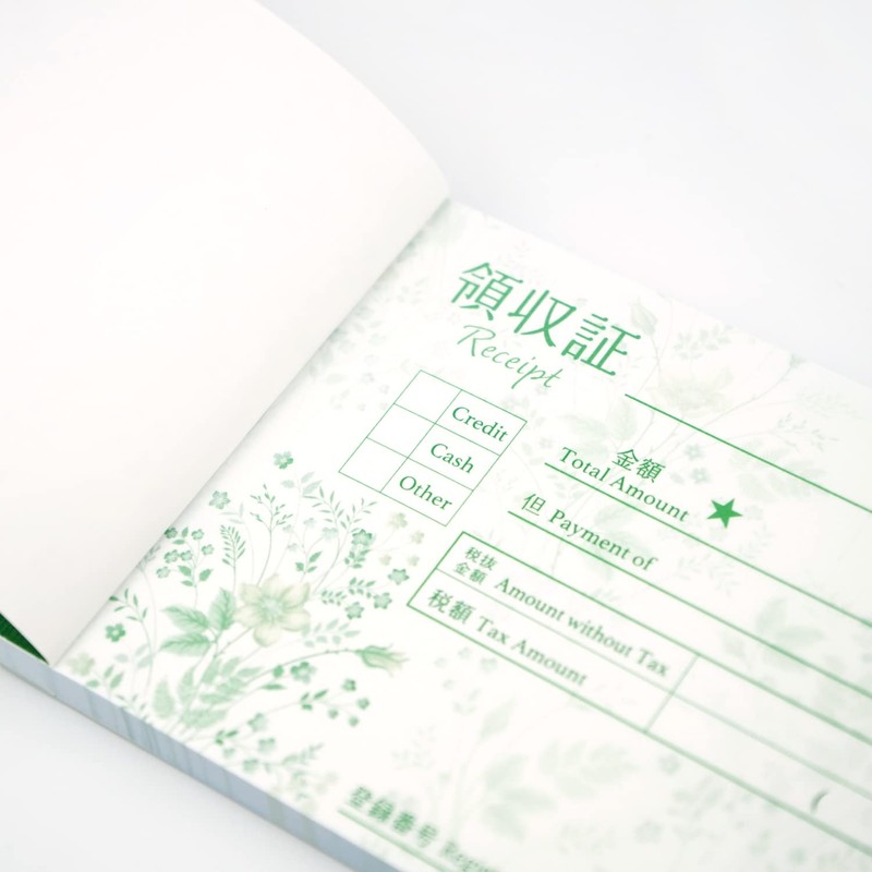 Frontier Receipt Blue and Yellow Flowers RS-017