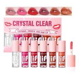 Set De 6 Aceites Para Labios Lip Glow Oil Gloss Hidratante