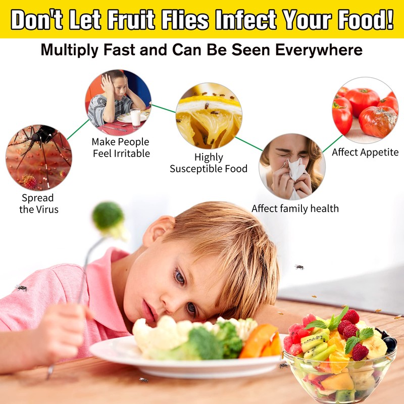 Fruit Fly Trap Refill Liquid,Indoor Fruit Fly Trap for Home