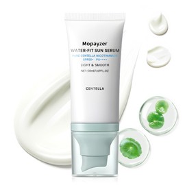 mopayzer Centella Sunscreen SPF 50, Hyalu Cica Sunscreen for Face, Water Resistant Strong UV Protection No White Cast, Madagascar Face Sunscreen Oil Free, Water Fit Sun Serum(Blue 1)