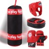 Children Boxing Pads Gloves Set Shock Absorbing PU Leather EVA