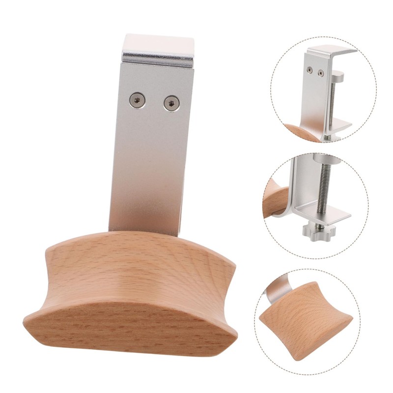 LABRIMP Wooden Headphone Stand Hanger Sturdy Solid Wood Earphone Holder